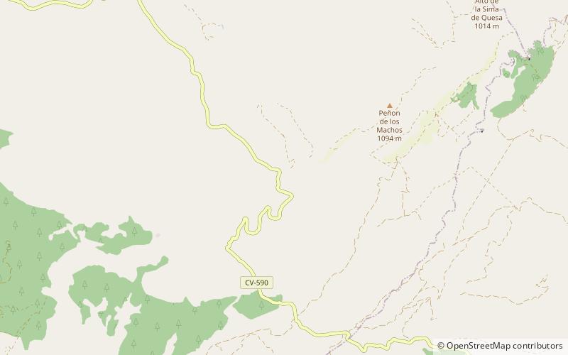 Alto del Buitre location map