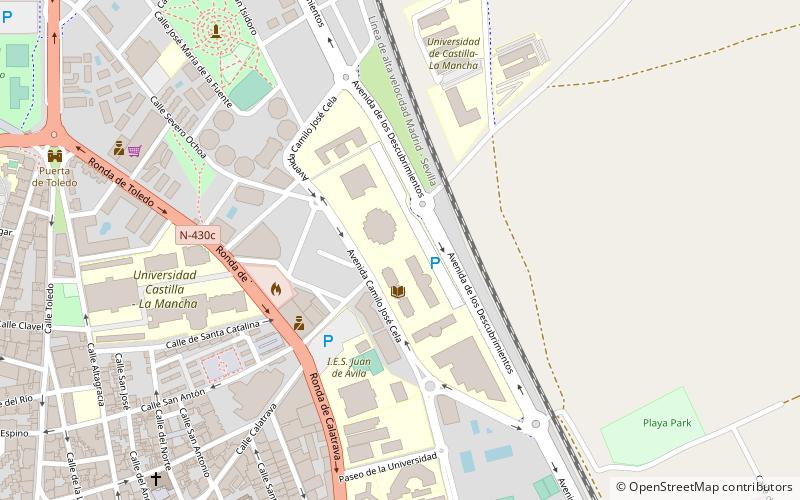 universite de castille la manche ciudad real location map