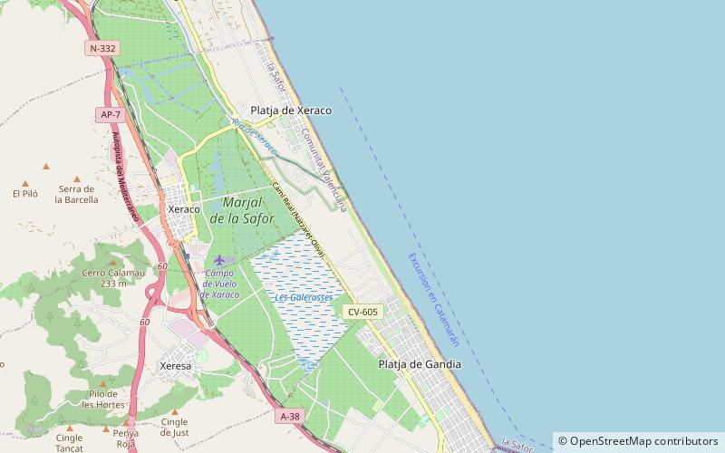 Platja de L’Ahuir location map