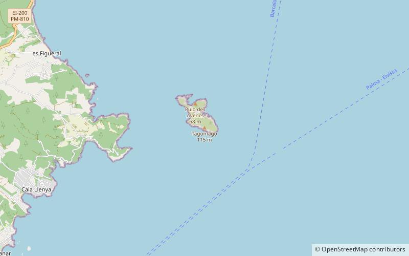 Illa de Tagomago location map
