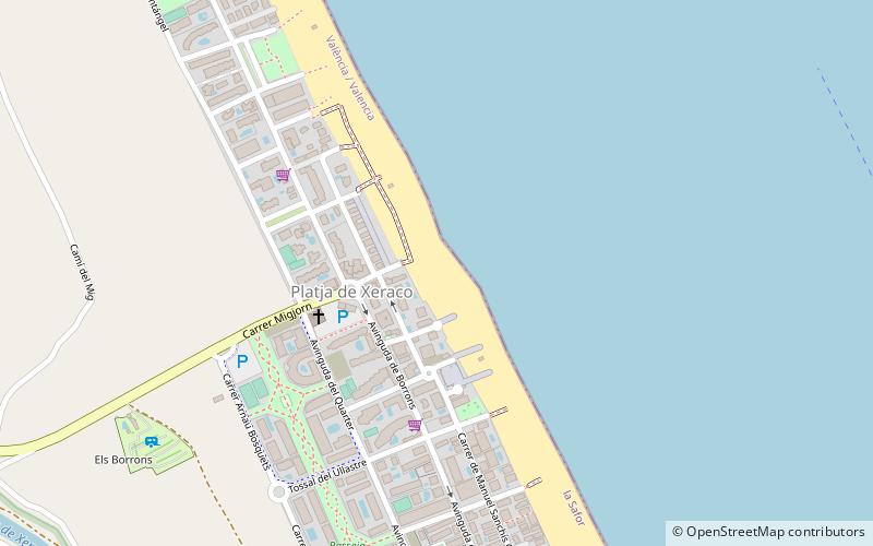 Platja de Xeraco location map