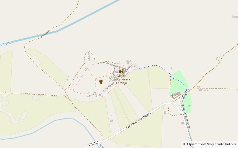 Calatrava la Vieja location map