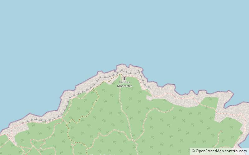 Punta Moscarter Lighthouse location map