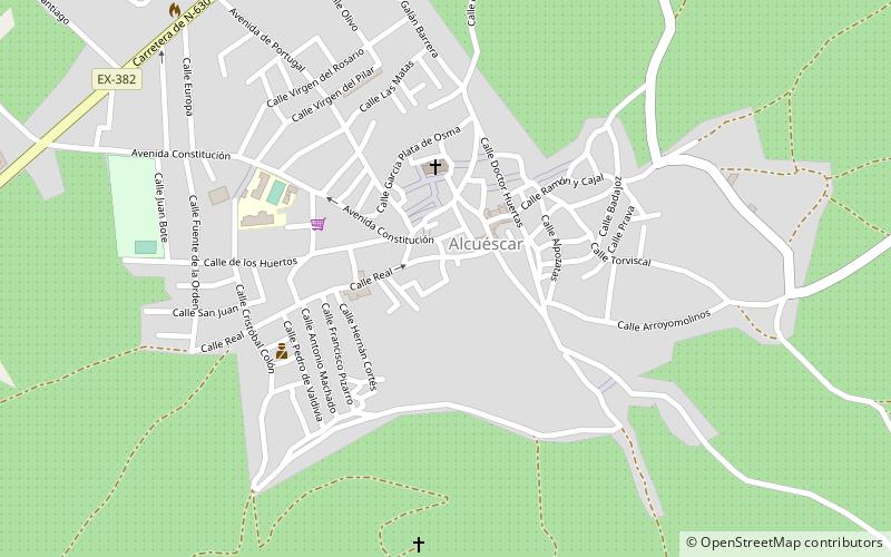 Alcuéscar location map