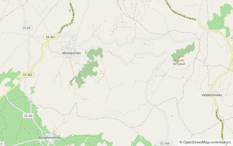 Sierra de Montánchez location map