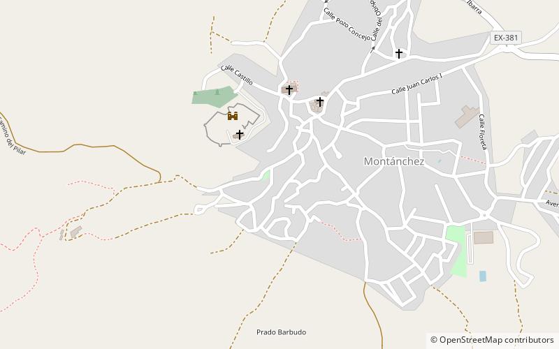 Montánchez location map