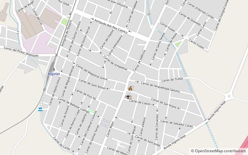 Alginet location map