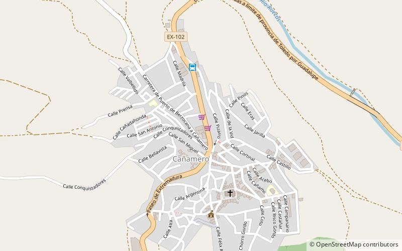 Cañamero location map