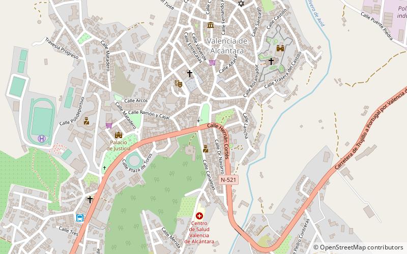 Valencia de Alcántara location map