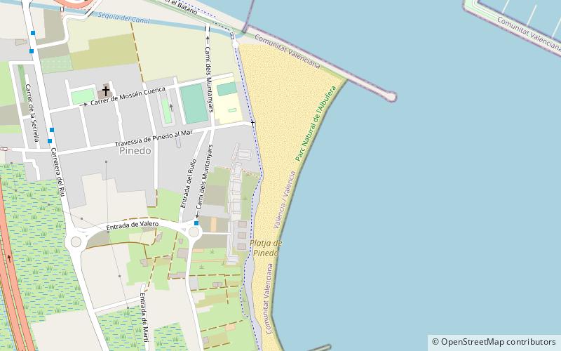 Platja de Pinedo location map