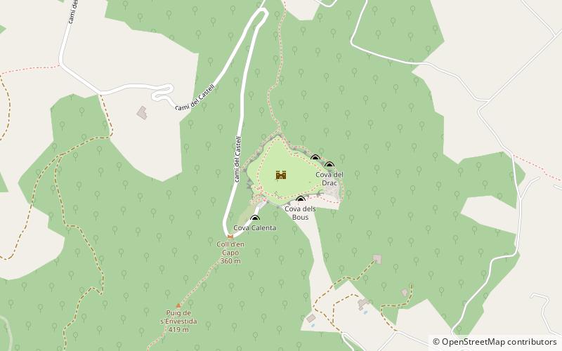 Castell de Santueri location map