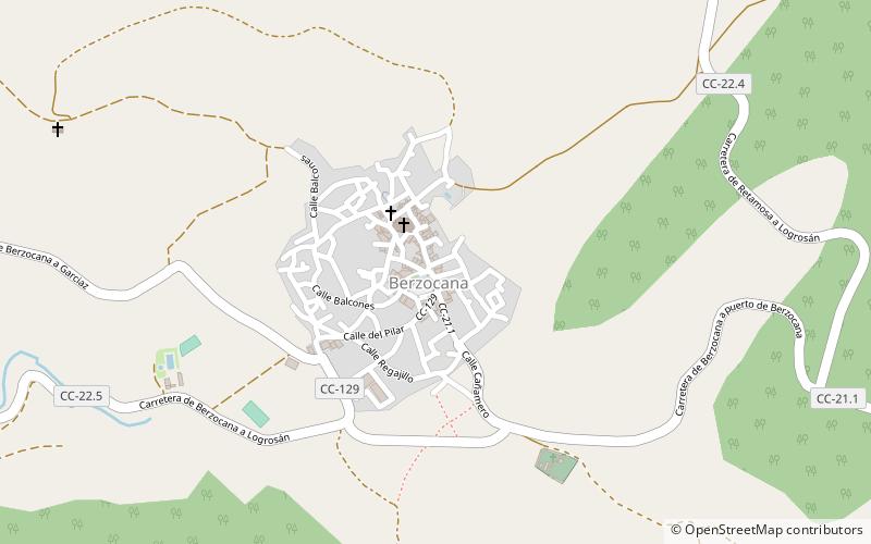 berzocana location map