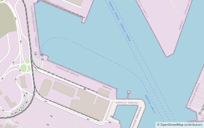 Port of Valencia location map