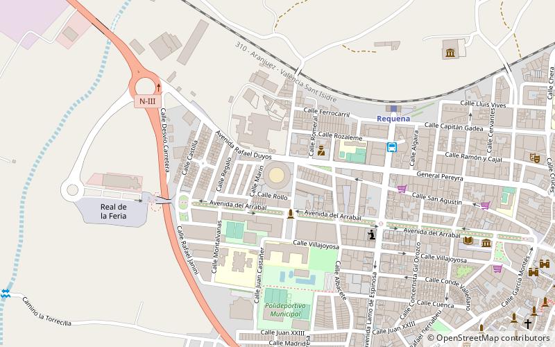 Plaza de Toros location map