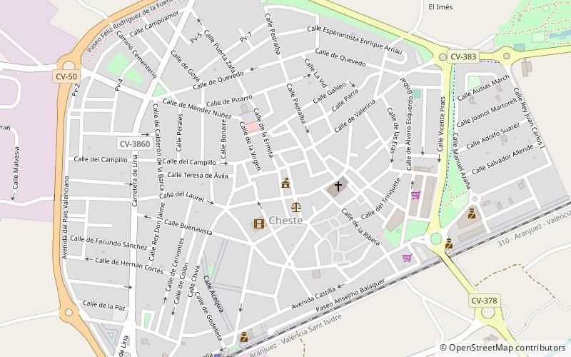 plaza del doctor cajal cheste location map