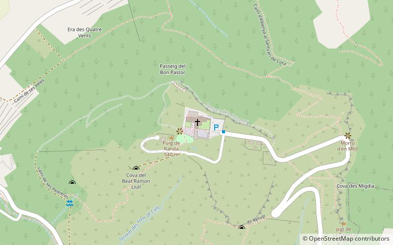 Santuari de Cura location map