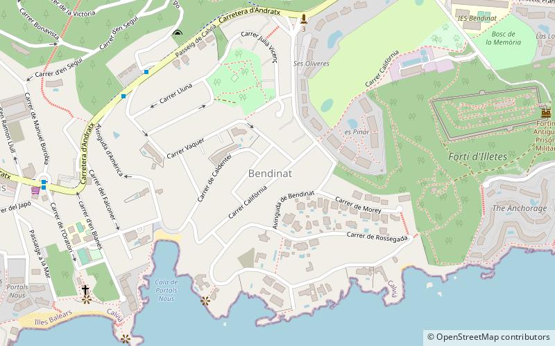 bendinat magaluf location map