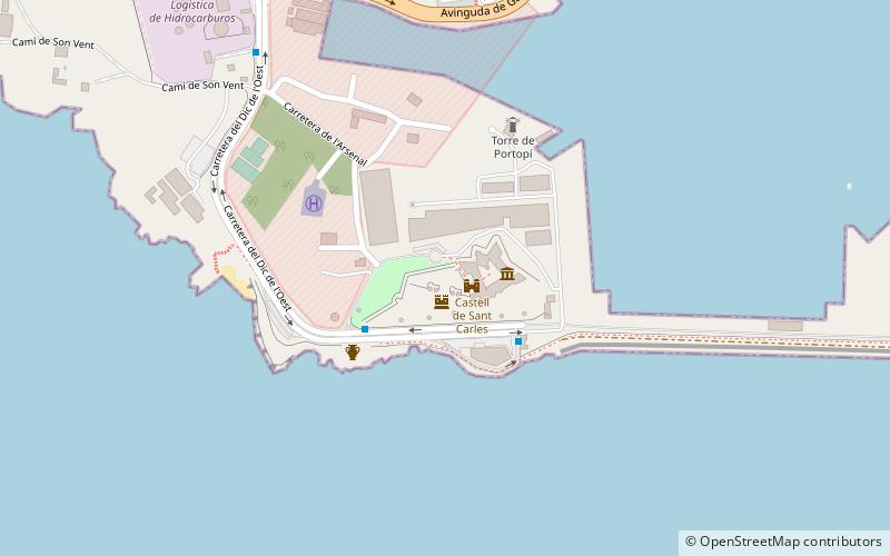 Castell de Sant Carles location map