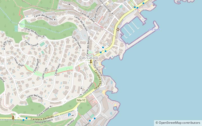platja de cas catala palma de mallorca location map