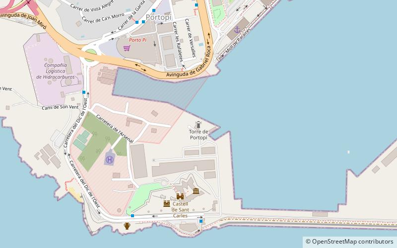 Porto Pí Lighthouse location map