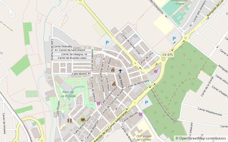 La Eliana location map