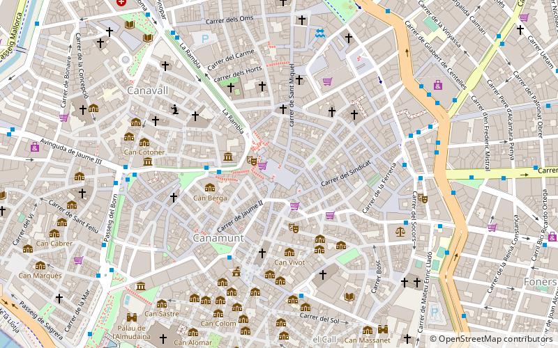 Plaça Major location map