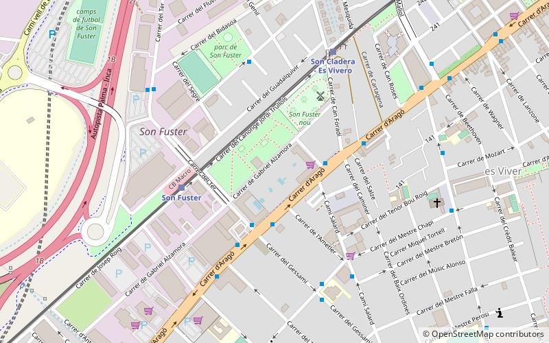 Stade Balear location map