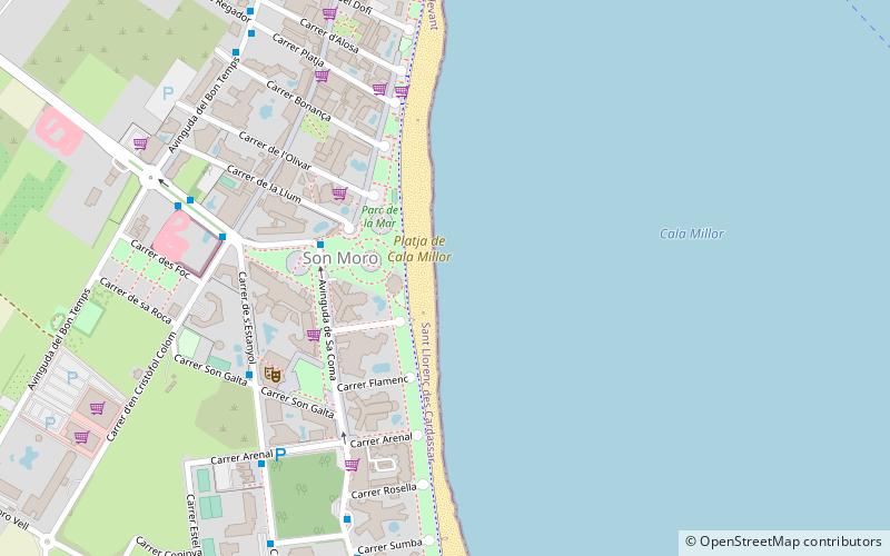 platja de cala millor location map