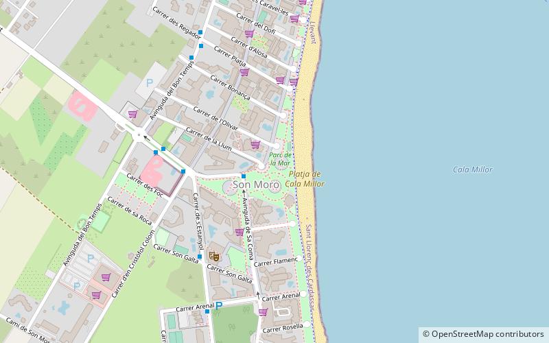 parc de la mar cala millor location map