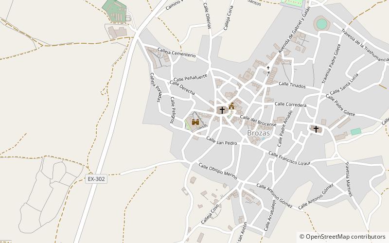 Castillo de Brozas location map