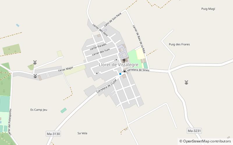 Lloret de Vistalegre location map
