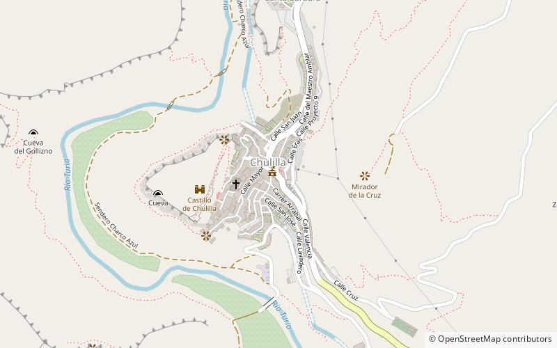 Chulilla location map