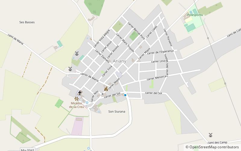 Ariany location map