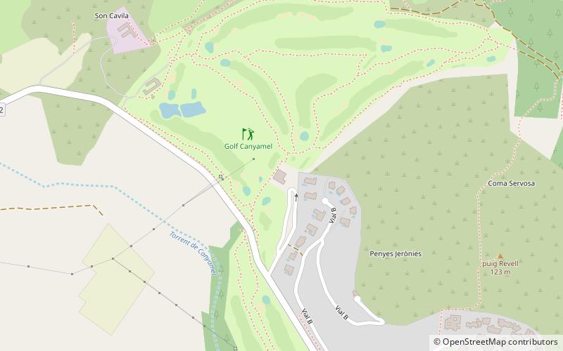 golf canyamel majorca location map