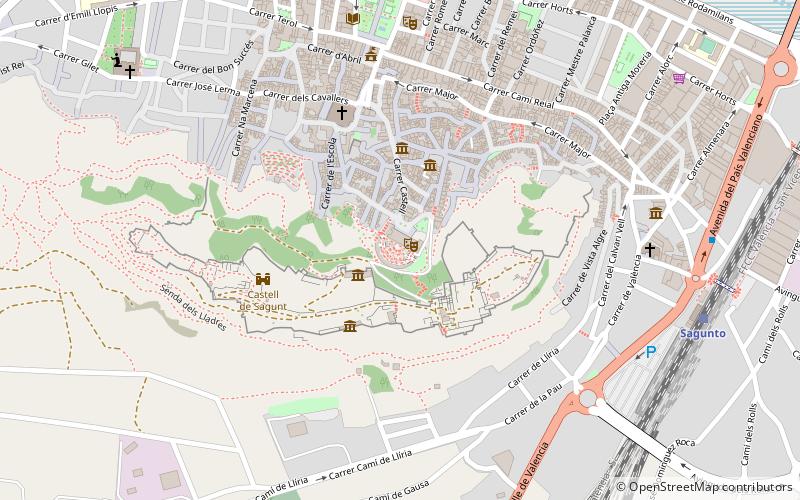 Théâtre romain de Sagonte location map