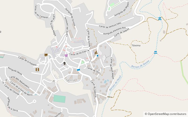 Serra location map