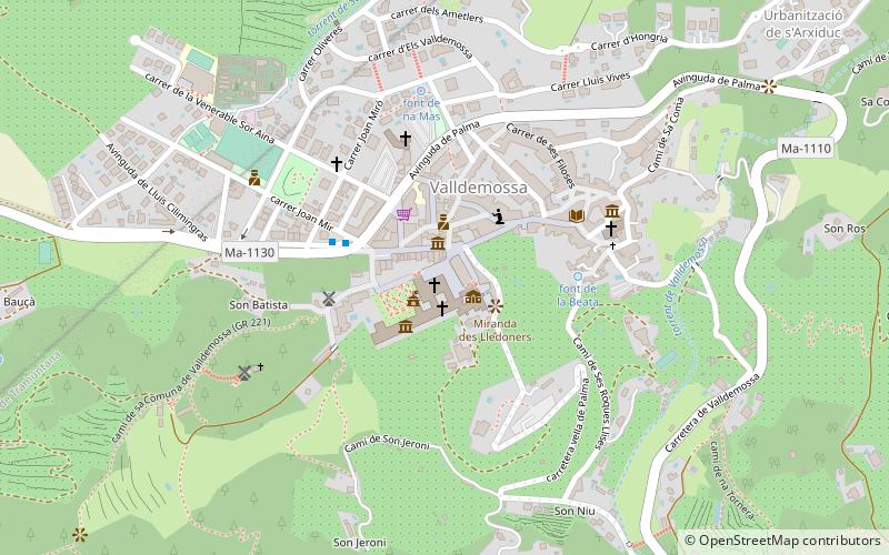 Valldemossa Charterhouse location map