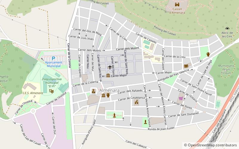 Almenara location map