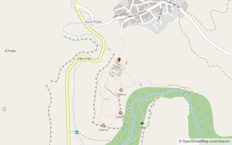 Valeria Ciudad romana location map