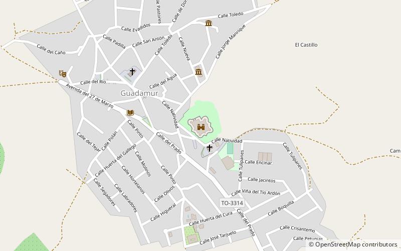 Castillo de Guadamur location map