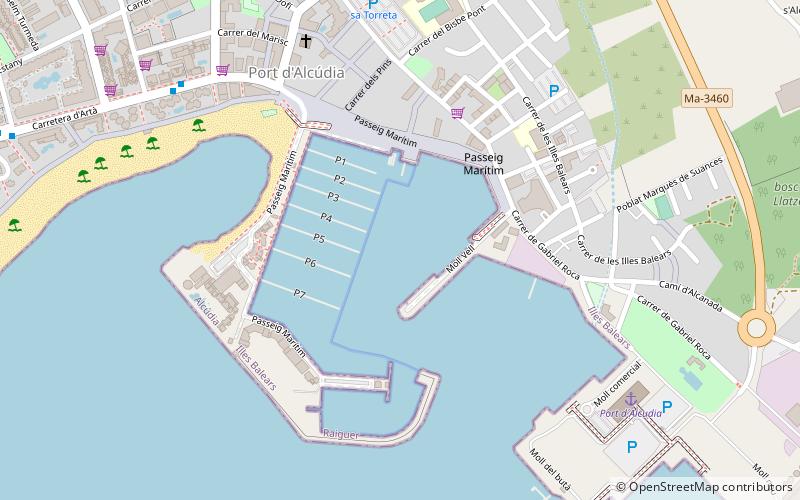 port of alcudia port dalcudia location map