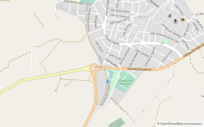Avenida Santuario location map