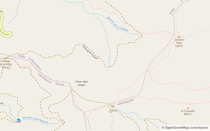 Sierra de Espadán location map