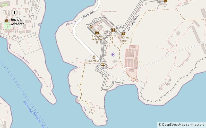 Fortalesa de la Mola location map