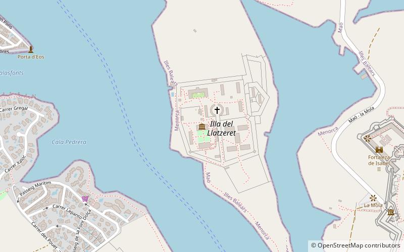 residencia del lazareto mahon location map