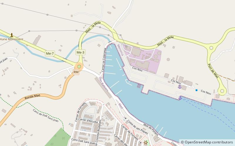 marina de menorca mahon location map