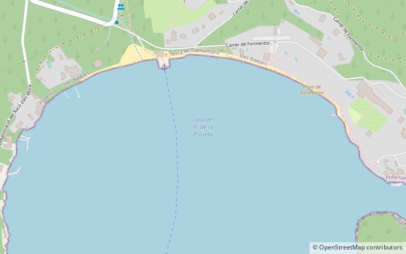 Platja de Formentor location map