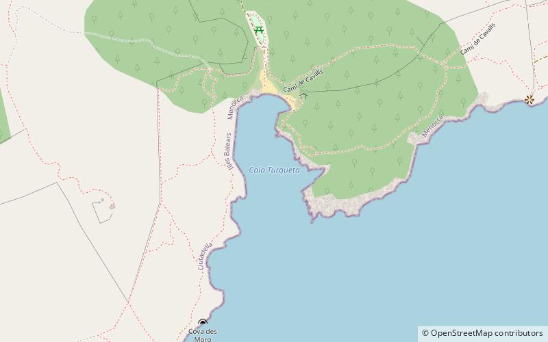 Cala en Turqueta location map