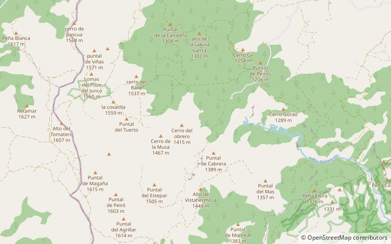 Sierra del Toro location map