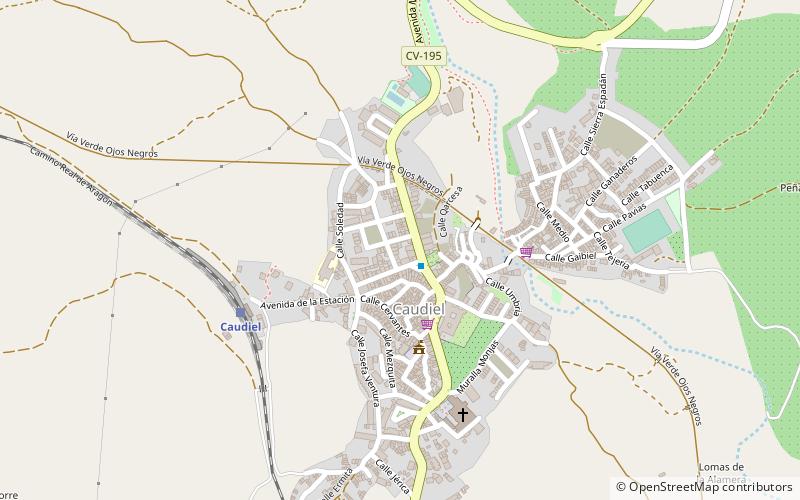 Caudiel location map